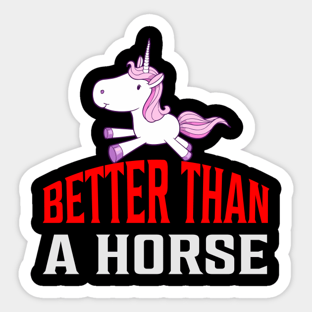 Unicorn Horse Quote Sticker by Imutobi